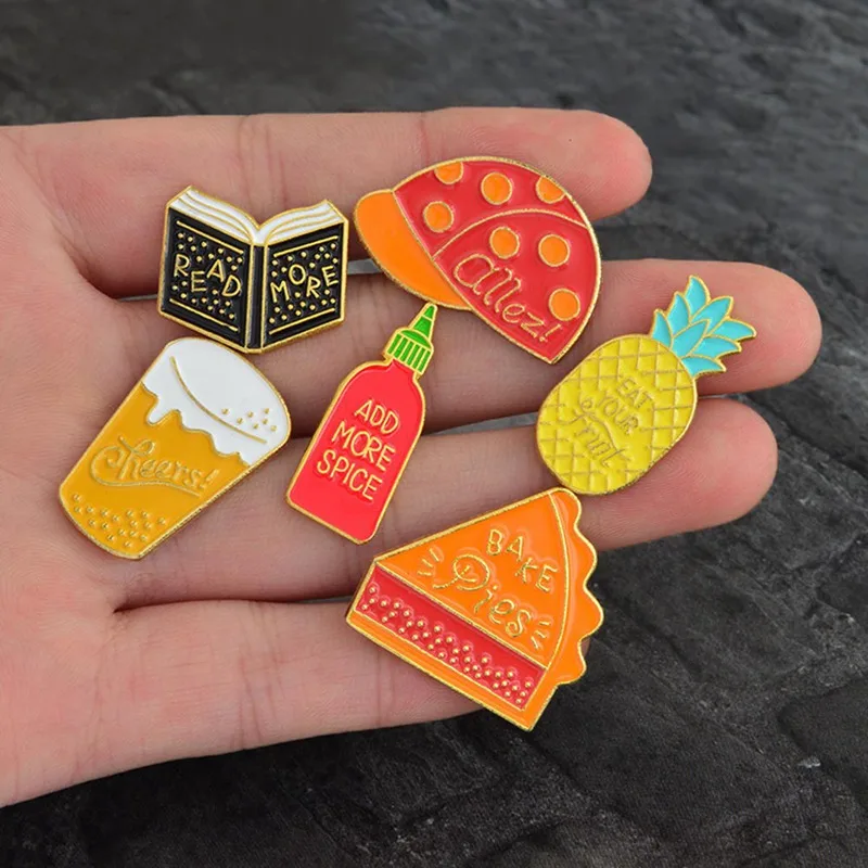 Enamel pins Book pineapple spice bottle pins "READ MORE,ADD MORE SPICE,EAR YOUR FRUIT" badges funny pins jewelry
Enamel pins Book pineapple spice bottle pins "READ MORE,ADD MORE SPICE,EAR YOUR FRUIT" badges funny pins jewelry