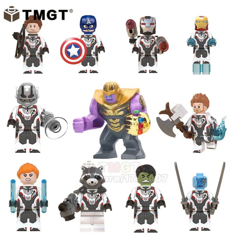 Single Sale The Avengers 4 Endgame LegoINGly Thanos Infinity Gauntlet Thor War Machine Building Blocks Toys For Children
Single Sale The Avengers 4 Endgame LegoINGly Thanos Infinity Gauntlet Thor War Machine Building Blocks Toys For Children
