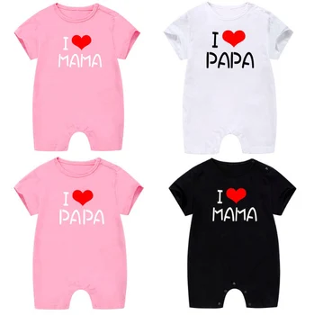 Cartoon I Love PAPA MAMA Summer Cotton Baby Boys Girls Babies Infant Rompers Short Sleeves Jumpsuit Costume Twins Pajamas SA2134
Cartoon I Love PAPA MAMA Summer Cotton Baby Boys Girls Babies Infant Rompers Short Sleeves Jumpsuit Costume Twins Pajamas SA2134