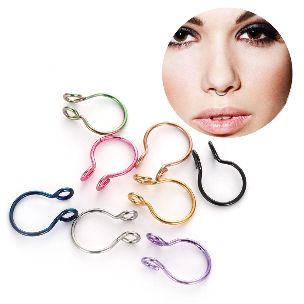 1PC Fake Nose Ring Faux Septum No Piercing Needed Environmental Protection Material Hoop Piercing Cilp Women Jewelry Gifts
1PC Fake Nose Ring Faux Septum No Piercing Needed Environmental Protection Material Hoop Piercing Cilp Women Jewelry Gifts