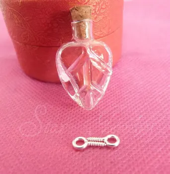 30pcs/lot 18*30mm Leaf shape mini clear glass wishing bottle & cork & eyehook for DIY fashion necklace materials
30pcs/lot 18*30mm Leaf shape mini clear glass wishing bottle & cork & eyehook for DIY fashion necklace materials