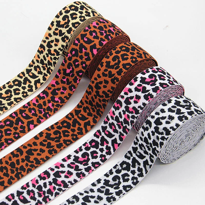 Leopard Printed Elastic Band 4cm Pants Waist Elastic Ribbon Webbings Bags Trousers Rubber Band 40mm DIY Sewing Accessories 1M
Leopard Printed Elastic Band 4cm Pants Waist Elastic Ribbon Webbings Bags Trousers Rubber Band 40mm DIY Sewing Accessories 1M