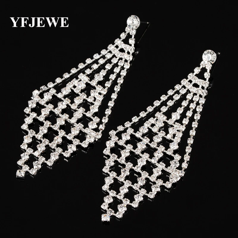 YFJEWE New Luxury Excellent Rhinestone Drop Earrings Jewelry CZ Crystal Earrings Bridal Wedding Jewelry For Women #E326
YFJEWE New Luxury Excellent Rhinestone Drop Earrings Jewelry CZ Crystal Earrings Bridal Wedding Jewelry For Women #E326