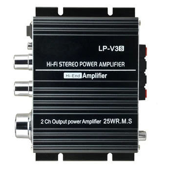 Stereo Connection 700W Power 12V Mini LP-V3 Amplifier 3.5mm Volume Control Hi-Fi Songs Track Black Digital MP3 Car Audio Speaker
Stereo Connection 700W Power 12V Mini LP-V3 Amplifier 3.5mm Volume Control Hi-Fi Songs Track Black Digital MP3 Car Audio Speaker