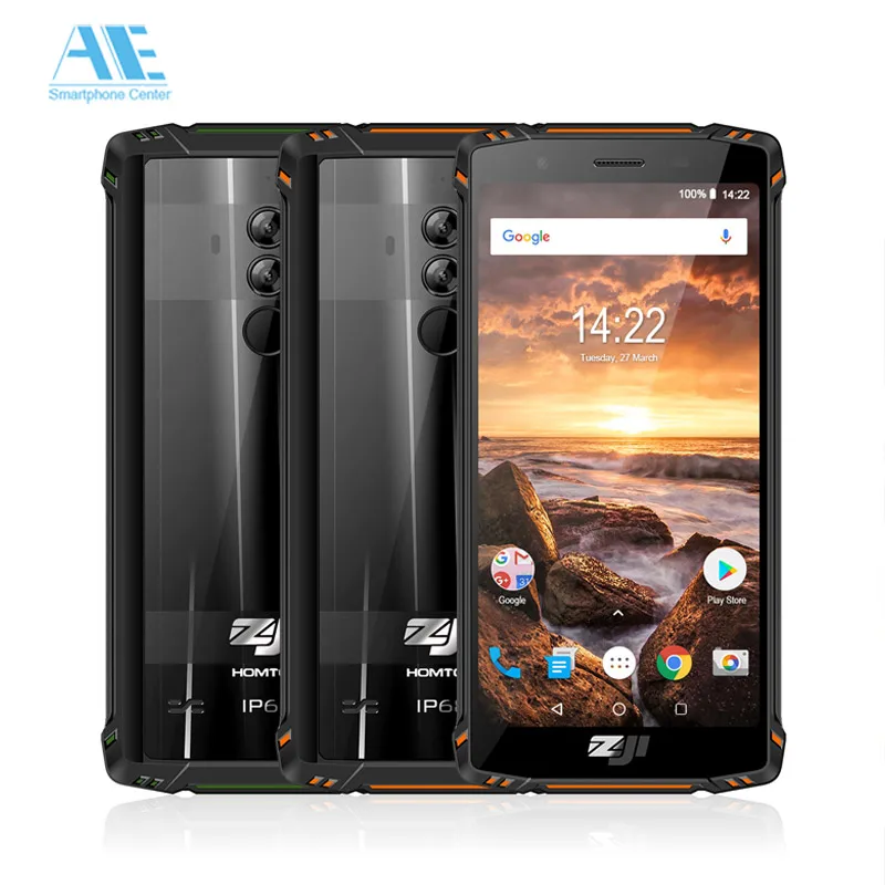 

HOMTOM ZOJI Z9 5.7inch 6GB 64GB IP68 5500mAh Waterproof Mobile Phone Android 8.1 Heart Rate Face ID Fingerprint 4G Smartphone