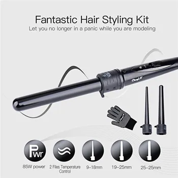 3-in-1 Multifunctional Hair Curlers Kit with Interchangeable Hair Curler Wands Professional Hair Styling Tool 110-240V 30
3-in-1 Multifunctional Hair Curlers Kit with Interchangeable Hair Curler Wands Professional Hair Styling Tool 110-240V 30