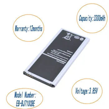 iSkyamS 10pcs/lot 3300mAh EB-BJ710CBE Replacement Battery For Samsung Galaxy J7 2016 Edition J710 J710F J7108 J7109 SM-J7108
iSkyamS 10pcs/lot 3300mAh EB-BJ710CBE Replacement Battery For Samsung Galaxy J7 2016 Edition J710 J710F J7108 J7109 SM-J7108