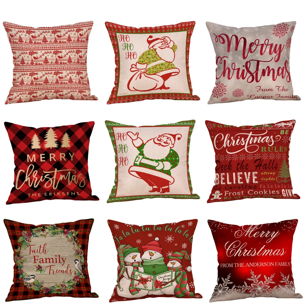 Pillowcases Cotton Linen Christmas Tree Zipper Closure Pillow Case Throw Cushion Cover Home Decor Housse de Coussin Pillow Cover
Pillowcases Cotton Linen Christmas Tree Zipper Closure Pillow Case Throw Cushion Cover Home Decor Housse de Coussin Pillow Cover