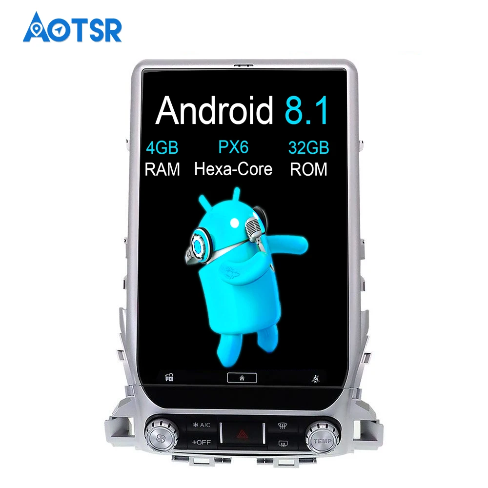 Aotsr Android 8,1 вертикальный экран 13,6 дюйма Автомобильный без DVD-плеера GPS-навигация для TOYOTA LAND CRUISER LC200 2016-2019 мультимедиа
Aotsr Android 8,1 вертикальный экран 13,6 дюйма Автомобильный без DVD-плеера GPS-навигация для TOYOTA LAND CRUISER LC200 2016-2019 мультимедиа