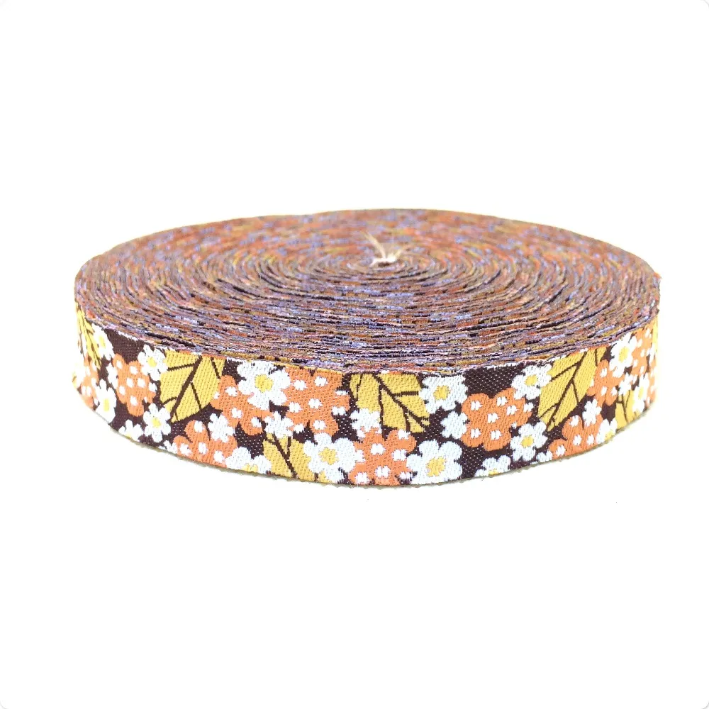 NEW wholesale 5/8'' 16mm 10yards/sets 100% Polyester Woven Jacquard Ribbon Coffee leaves and flowers lace KTZD15102819
NEW wholesale 5/8'' 16mm 10yards/sets 100% Polyester Woven Jacquard Ribbon Coffee leaves and flowers lace KTZD15102819