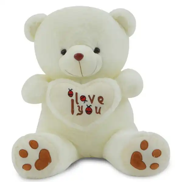 holding love heart soft gift for valentine day girls birthday