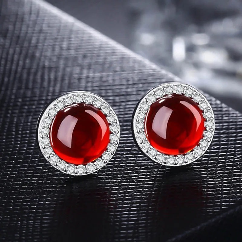 Retro Fashion Women Simple Red Green Rhinestone Crystal Round Metal Silver Zircon Stud Earrings Jewelry
Retro Fashion Women Simple Red Green Rhinestone Crystal Round Metal Silver Zircon Stud Earrings Jewelry