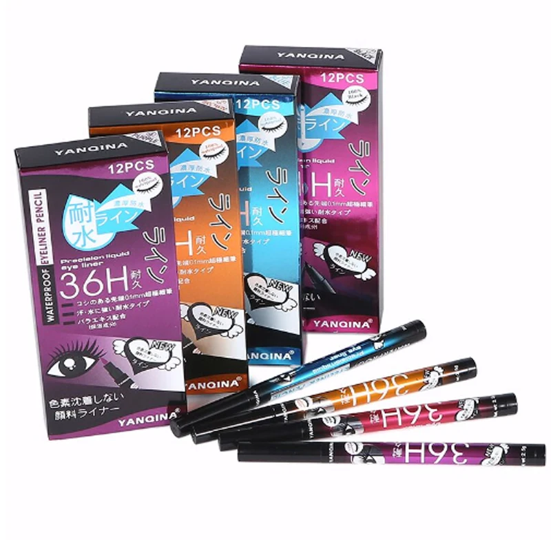 YANQINA Brand lasting Waterproof Black Liquid Eyeliner Beauty EyeLiner Makeup Non halo dyeing Tools High Quality Cosmetic
YANQINA Brand lasting Waterproof Black Liquid Eyeliner Beauty EyeLiner Makeup Non halo dyeing Tools High Quality Cosmetic