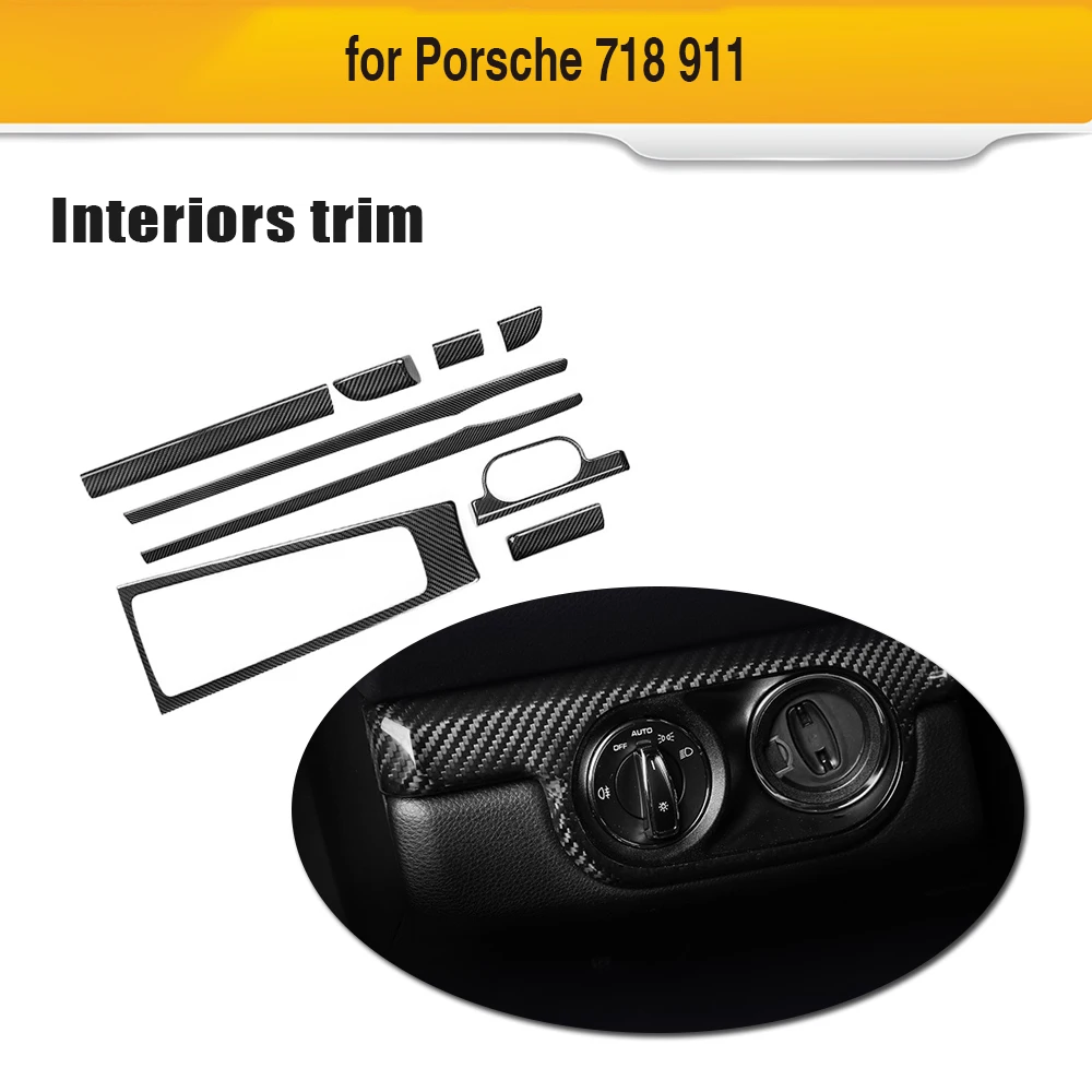 For Porsche Cayenne 718 911 2016-18 Interior Accessories Door Panel Trim Car Central Console Gear Shift Frame 9Pcs Carbon Fiber
For Porsche Cayenne 718 911 2016-18 Interior Accessories Door Panel Trim Car Central Console Gear Shift Frame 9Pcs Carbon Fiber