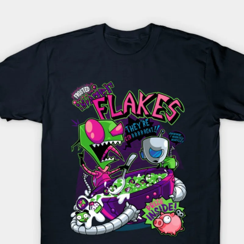 100% Cotton O Neck Custom Printed Tshirt Men T Shirt Invader Flakes Invader Zim Women T Shirt
100% Cotton O Neck Custom Printed Tshirt Men T Shirt Invader Flakes Invader Zim Women T Shirt