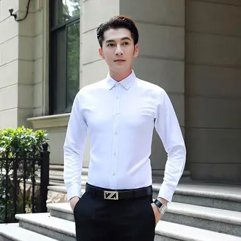 High Quality Classic Style Bamboo Fiber Men Dress Shirt Solid Color Men's Social Shirts Office Wear Easy Care(Regular Fit)
High Quality Classic Style Bamboo Fiber Men Dress Shirt Solid Color Men's Social Shirts Office Wear Easy Care(Regular Fit)