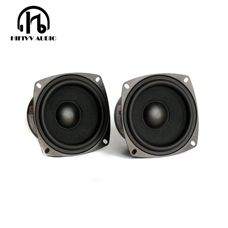 

2pcs 4 inch Full Range Speaker paper cone 4 inch Full Range Speaker Aluminum bullet Casting Aluminum Basket 4ohm 8ohm 40W