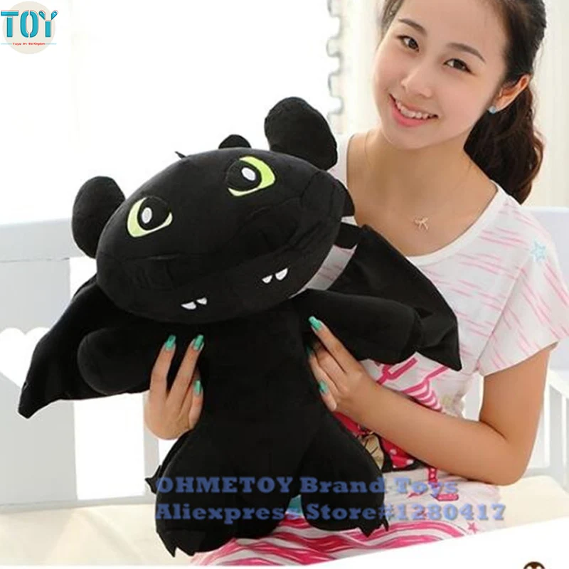 OHMETOY Toothless Dragon Toy Night Fury Plush Doll How To Train Your Dragon 30cm Baby Dolls Kids Birthday Gift Anime Brinquedos
OHMETOY Toothless Dragon Toy Night Fury Plush Doll How To Train Your Dragon 30cm Baby Dolls Kids Birthday Gift Anime Brinquedos