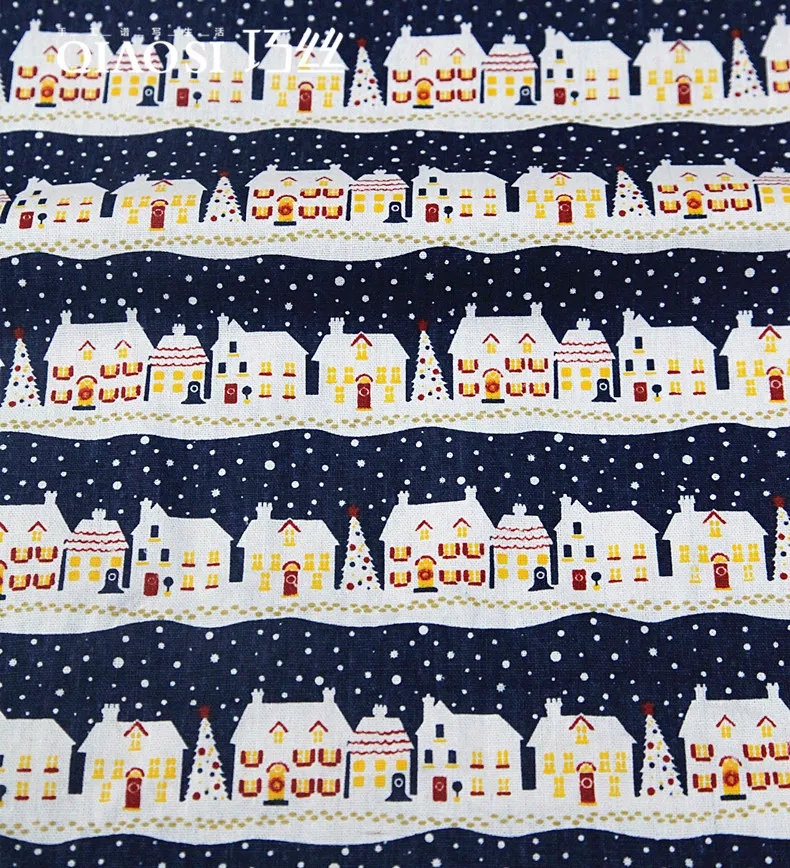 50x150cm Cotton Blue Snow House Merry Christmas Fabric Cloth DIY Handmade Sewing Patchwork Sofa Pillow Cover Curtain Tablecloth
50x150cm Cotton Blue Snow House Merry Christmas Fabric Cloth DIY Handmade Sewing Patchwork Sofa Pillow Cover Curtain Tablecloth