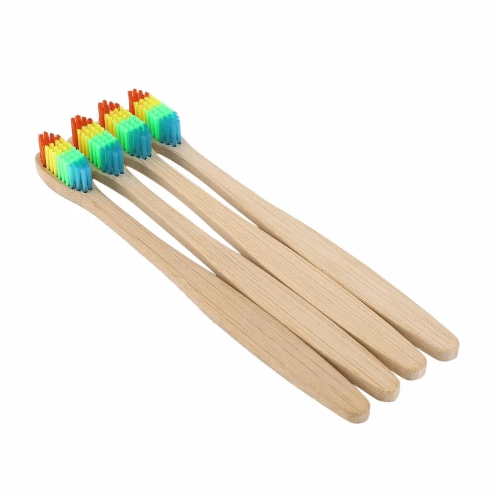 4 pcs/lot Colorful Bamboo Handle Toothbrush Eco friendly Wooden Rainbow Bamboo Toothbrush Oral Care Soft Bristle Teeth whitening
4 pcs/lot Colorful Bamboo Handle Toothbrush Eco friendly Wooden Rainbow Bamboo Toothbrush Oral Care Soft Bristle Teeth whitening