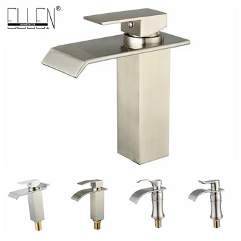 Bathroom Waterfall Sink Faucets Bathroom Basin Water Mixer Hot and Cold Water Tap Brushed Nickel Finish ELF501NL
Bathroom Waterfall Sink Faucets Bathroom Basin Water Mixer Hot and Cold Water Tap Brushed Nickel Finish ELF501NL