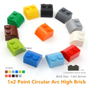 Brick Curved 1 x 2 with Curved Top Circular Building Blocks compatible DIY Learning Education Toys Blocks 95pcs/lot kids toys
Brick Curved 1 x 2 with Curved Top Circular Building Blocks compatible DIY Learning Education Toys Blocks 95pcs/lot kids toys