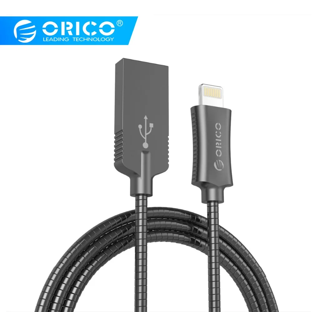 ORICO Zinc Alloy Lighting Data Charging For iphone x 3A Max Charging and Data Braided USB Cable For Mobile Phone
ORICO Zinc Alloy Lighting Data Charging For iphone x 3A Max Charging and Data Braided USB Cable For Mobile Phone