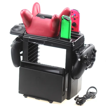 Charging Dock Cradle Game Disc Stand Storage Station Holder for Nintend Switch Accessories Game Bracket Kit Gharging stand 
Charging Dock Cradle Game Disc Stand Storage Station Holder for Nintend Switch Accessories Game Bracket Kit Gharging stand