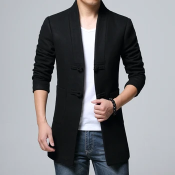 Winter New Chinese Style Black Retro Youth Men's Long Sleeve Jackets & Coats Hot Selling Fashion Slim Men Casual Jacket S M-3XL
Winter New Chinese Style Black Retro Youth Men's Long Sleeve Jackets & Coats Hot Selling Fashion Slim Men Casual Jacket S M-3XL