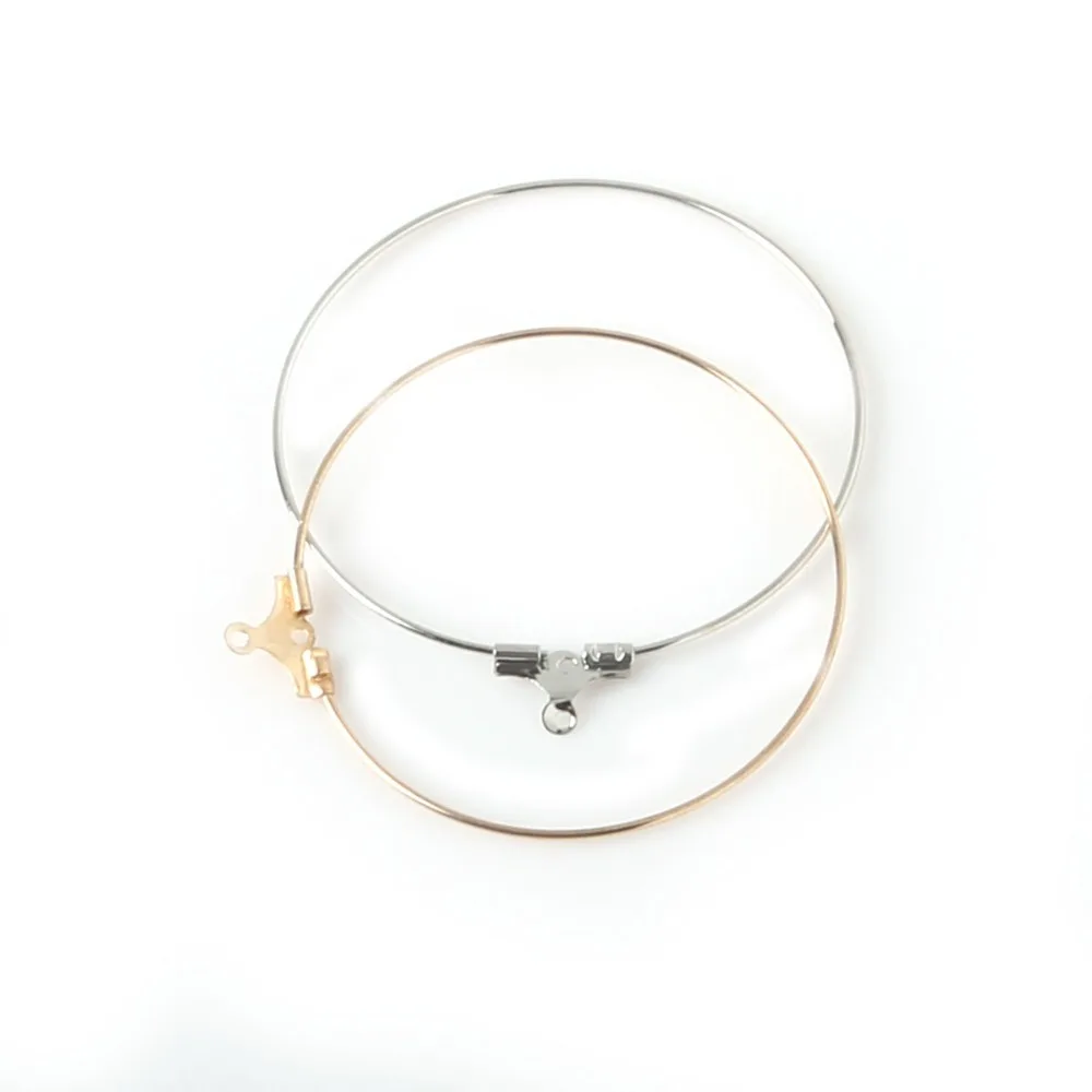 50pcs Simple Hoop Earrings 40mm Gold/Rhodium Plated Copper Circle Charm for Women Gift DIY Jewelry Findings Accessories
50pcs Simple Hoop Earrings 40mm Gold/Rhodium Plated Copper Circle Charm for Women Gift DIY Jewelry Findings Accessories