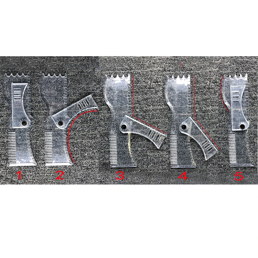 Shaper Durable Rotating Stencil Styling Transparent Multifunction Template Beard Comb PS Adjustable Angles Barber Tool Ruler
Shaper Durable Rotating Stencil Styling Transparent Multifunction Template Beard Comb PS Adjustable Angles Barber Tool Ruler