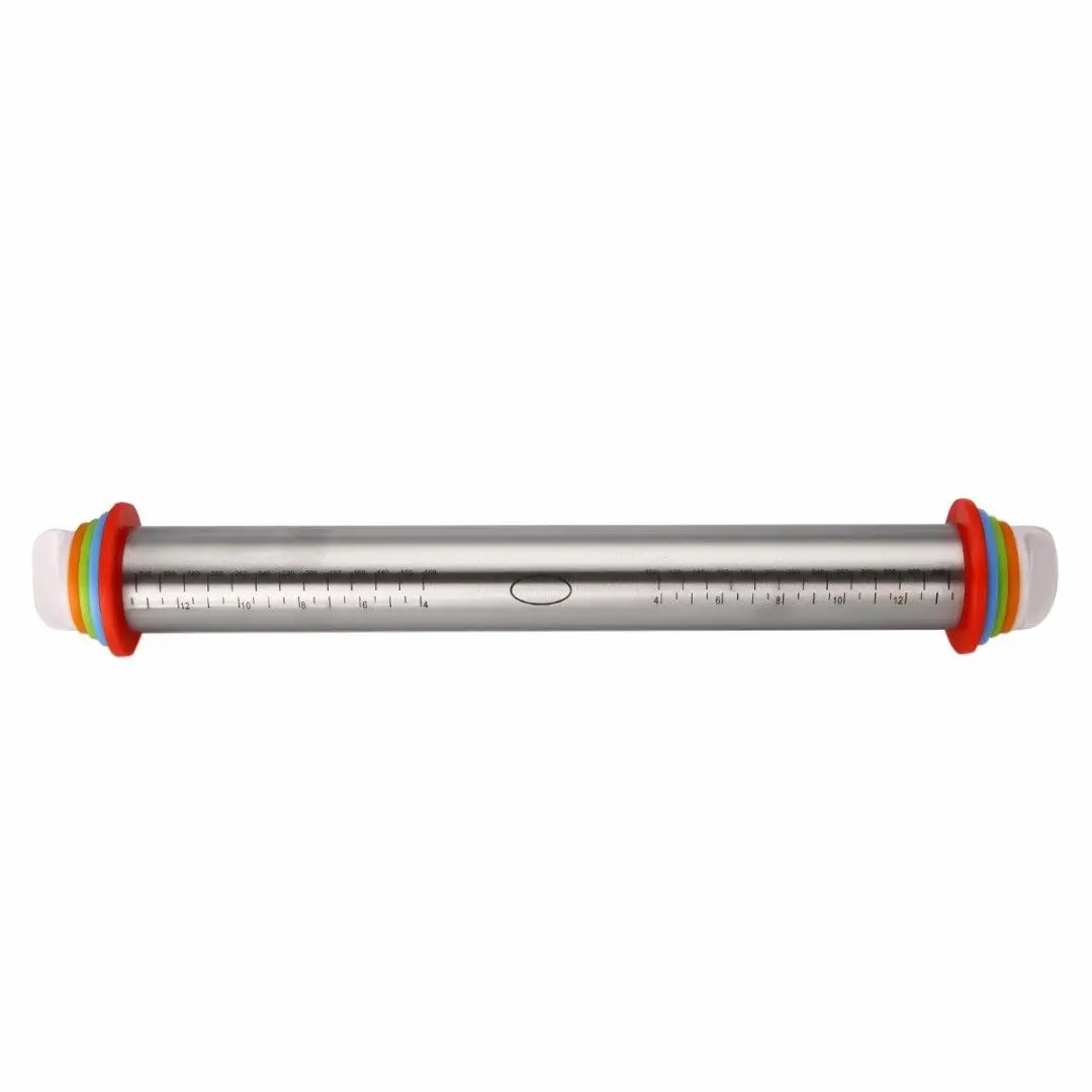 Rolling Pin Spacers for Baking Stainless Steel with Thickness 4 Adjustable Rings
Rolling Pin Spacers for Baking Stainless Steel with Thickness 4 Adjustable Rings
