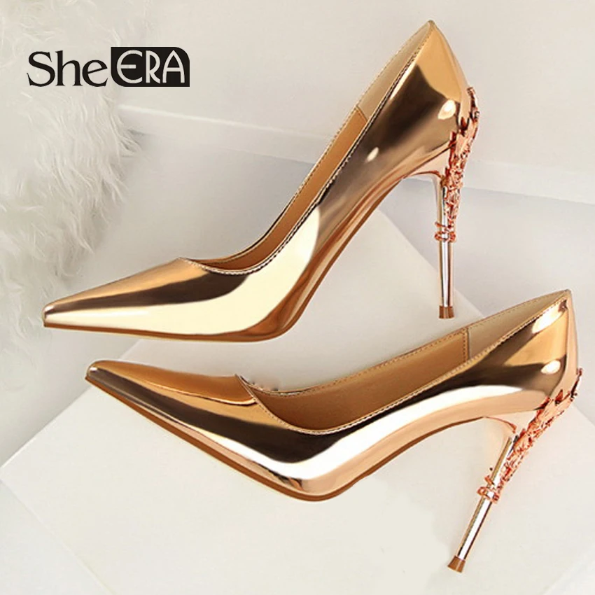 She ERA Women Basic Pumps High Heels Concise Shallow Office Lady Slip-On Pointed Toe Shoes Zapatos Mujer Metal Decoration Heel
She ERA Women Basic Pumps High Heels Concise Shallow Office Lady Slip-On Pointed Toe Shoes Zapatos Mujer Metal Decoration Heel