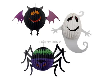 12pcs/lot Ghost Spider Bat Hanging Paper Lanterns Halloween Decor Funny Spooky Door Hanger Lantern Toy Party Decoration Props
12pcs/lot Ghost Spider Bat Hanging Paper Lanterns Halloween Decor Funny Spooky Door Hanger Lantern Toy Party Decoration Props