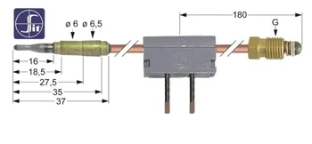 SIT Thermoelement mit Unterbrecher Lange 400mm fur Fritteuse Gas
SIT Thermoelement mit Unterbrecher Lange 400mm fur Fritteuse Gas