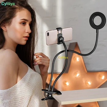 50 New Selfie Ring Light with Lazy Bracket For Live Stream Cell Phone Holder Clamp For Samsung HUAWEI For Mobile iphone 7 6/plus
50 New Selfie Ring Light with Lazy Bracket For Live Stream Cell Phone Holder Clamp For Samsung HUAWEI For Mobile iphone 7 6/plus