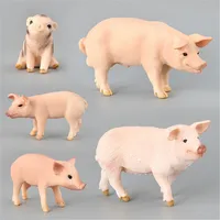 Pig Plastic Simulation Farm Animals Model Action & Toy Figures Toys for Children Giftt Collection image