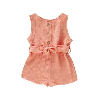 Infant Baby Sleeveless Solid Print Rompers Kids Girls Clothes Jumpsuit Overalls Newborn Baby Clothes
Infant Baby Sleeveless Solid Print Rompers Kids Girls Clothes Jumpsuit Overalls Newborn Baby Clothes