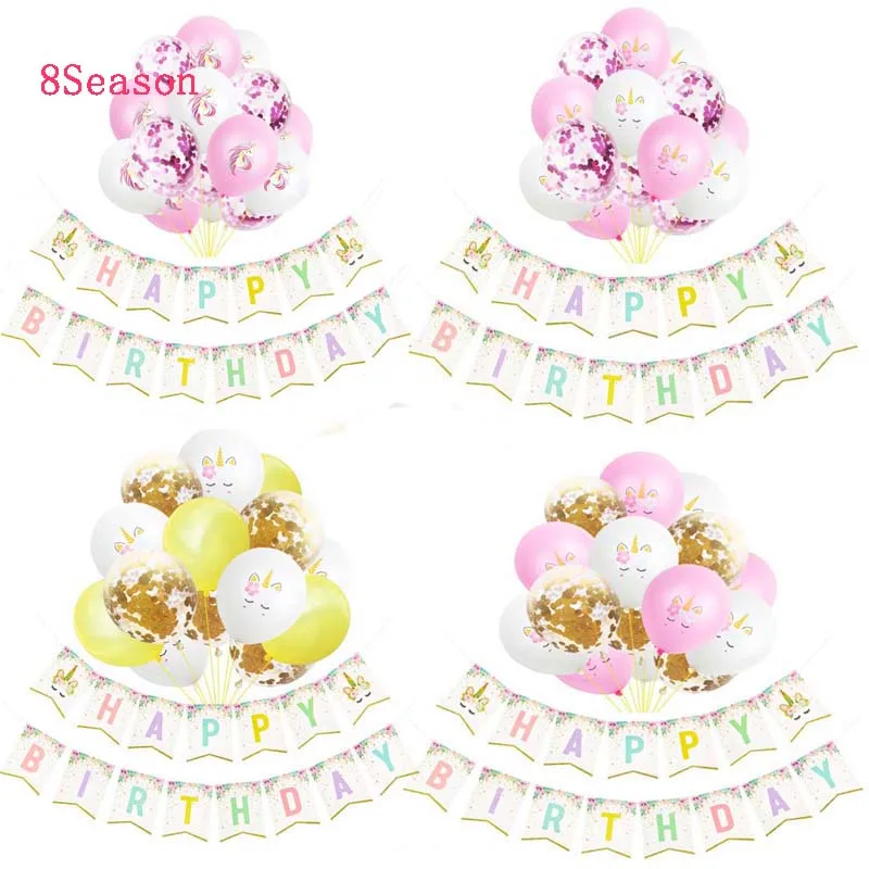 8SEASON Unicorn Party Decorations Unicorn Banner Birthday Party Decorations Kids Unicorn Latex Confetti Balloons Party Supplies
8SEASON Unicorn Party Decorations Unicorn Banner Birthday Party Decorations Kids Unicorn Latex Confetti Balloons Party Supplies