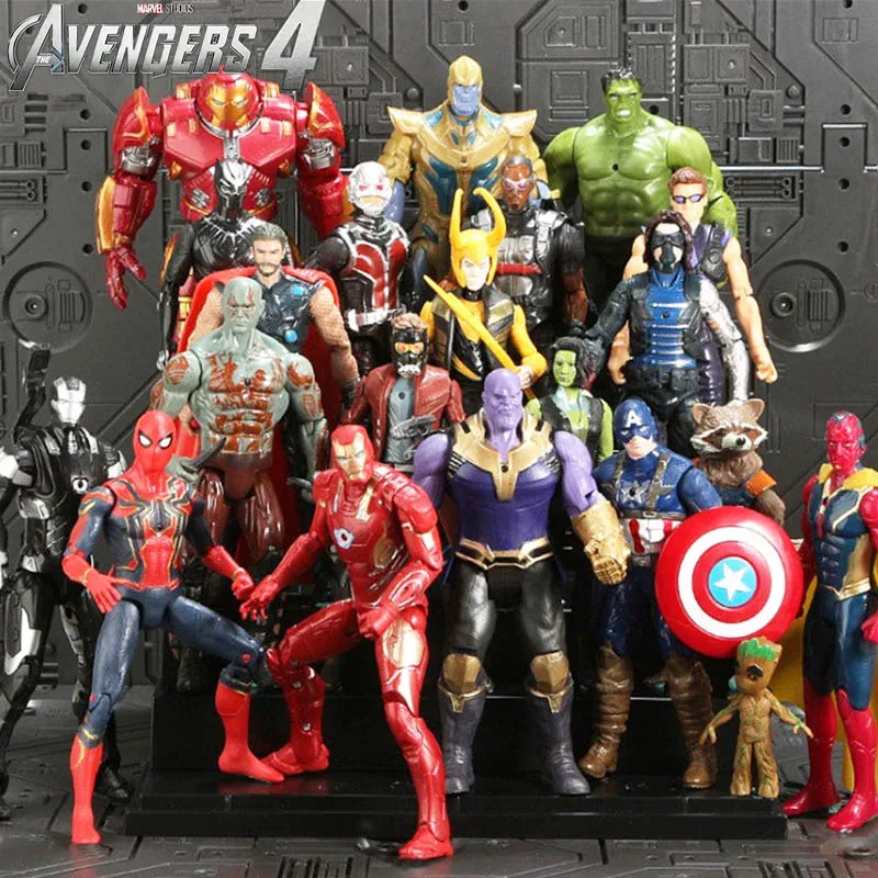 2019 Avengers 4 Endgame Super Heroes Figures Toys ron Man Captain America Hulk Thanos Spiderman venom Thor Vision Winter Soldier 
2019 Avengers 4 Endgame Super Heroes Figures Toys ron Man Captain America Hulk Thanos Spiderman venom Thor Vision Winter Soldier