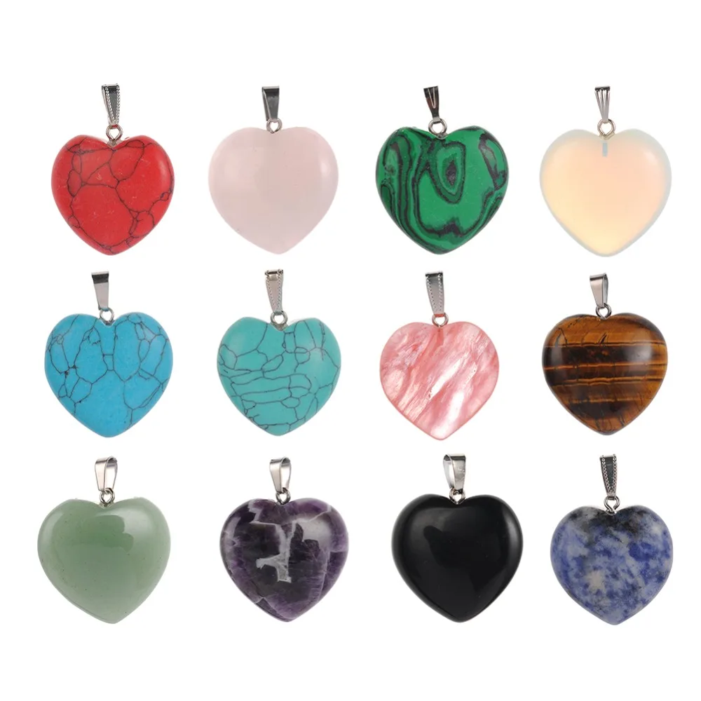 Wholesale Assorted Fashion Mixed Color Amethysts Natural Stone Pink Quartz Charms Pendants Heart for Jewelry Making Necklace
Wholesale Assorted Fashion Mixed Color Amethysts Natural Stone Pink Quartz Charms Pendants Heart for Jewelry Making Necklace