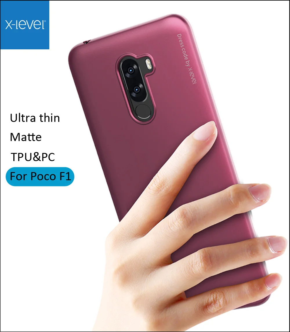 X-Level Soft Silicone Case For Xiaomi Pocophone F1 Poco F1 X Level Ultra thin Matte TPU Protective Cover
X-Level Soft Silicone Case For Xiaomi Pocophone F1 Poco F1 X Level Ultra thin Matte TPU Protective Cover
