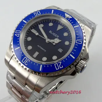 44mm Bliger Blue dial ceramic bezel Luminous Hands 2019 Newest Top brand Luxury Date Window Automatic Mechanical men's Watches 
44mm Bliger Blue dial ceramic bezel Luminous Hands 2019 Newest Top brand Luxury Date Window Automatic Mechanical men's Watches