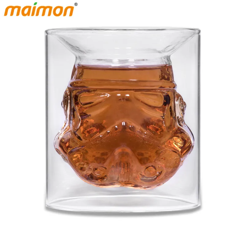 Gift Box Novelty Star Wars Stormtrooper Glass Double Wall Crystal Shot Glass Cup Whiskey Wine Glass Mug Bar Drinkware
Gift Box Novelty Star Wars Stormtrooper Glass Double Wall Crystal Shot Glass Cup Whiskey Wine Glass Mug Bar Drinkware
