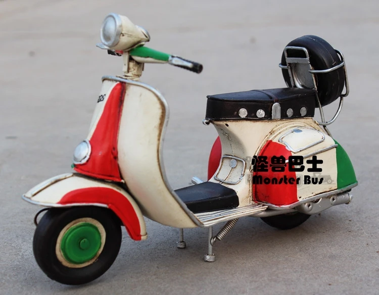 Motorcycle Model Handmade Iron Sheet Model 1:12 Classic VESPA 1955 Mix Color Retro Metal Piaggio Scooter Decoration
Motorcycle Model Handmade Iron Sheet Model 1:12 Classic VESPA 1955 Mix Color Retro Metal Piaggio Scooter Decoration