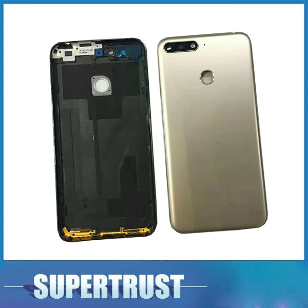 1 шт./лот для Huawei Y7 2018 Y72018 чехол аккумулятора корпус задняя дверь крышка золотой