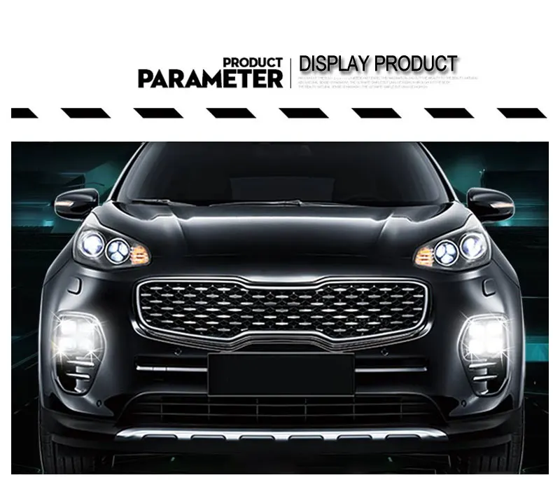 LED Daytime Running Lights DRL For KIA Sportage QL KX5 2016 2017 Car Driving Light Fog Lamp Hole Car-styling Auto Accessories (8)