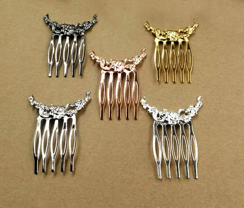 28x45mm Mix colors Vintage Filigree Flower 5 teeth Wedding Bridal Hair Combs for Brides Headpiece Flower Hairwear Accessories
28x45mm Mix colors Vintage Filigree Flower 5 teeth Wedding Bridal Hair Combs for Brides Headpiece Flower Hairwear Accessories