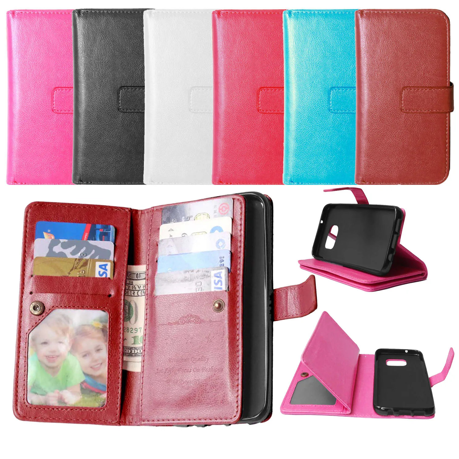 S7 Edge Cover Luxury Wallet Flip PU Leather Case for Samsung Galaxy S7 Edge/G9350/G935A Phone Case With Card Holder Stand Bag
S7 Edge Cover Luxury Wallet Flip PU Leather Case for Samsung Galaxy S7 Edge/G9350/G935A Phone Case With Card Holder Stand Bag