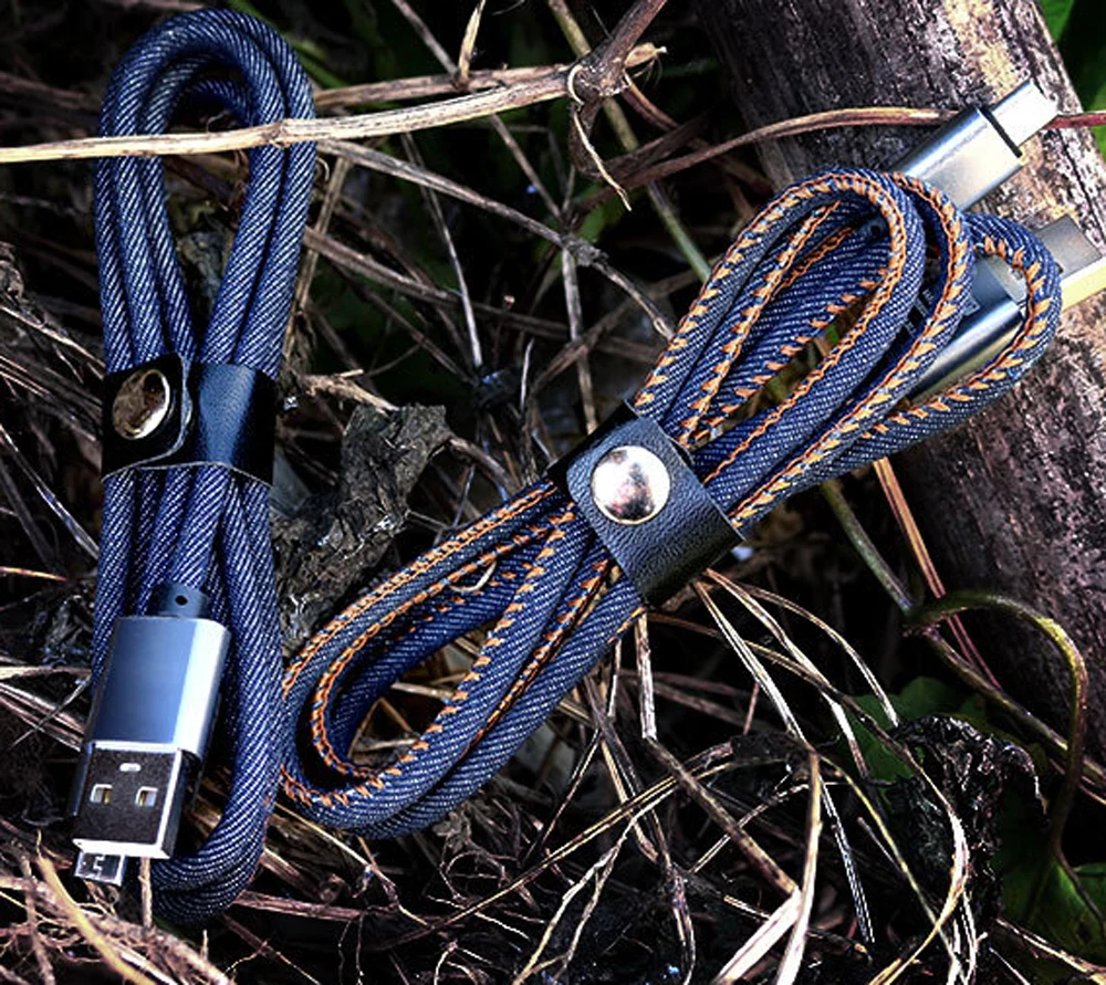 2.4 A 1 M Micro USB Type C Cable Durable Denim Braided Sync Data Mobile Phone USB Cable Charge & Sync Data cable
2.4 A 1 M Micro USB Type C Cable Durable Denim Braided Sync Data Mobile Phone USB Cable Charge & Sync Data cable